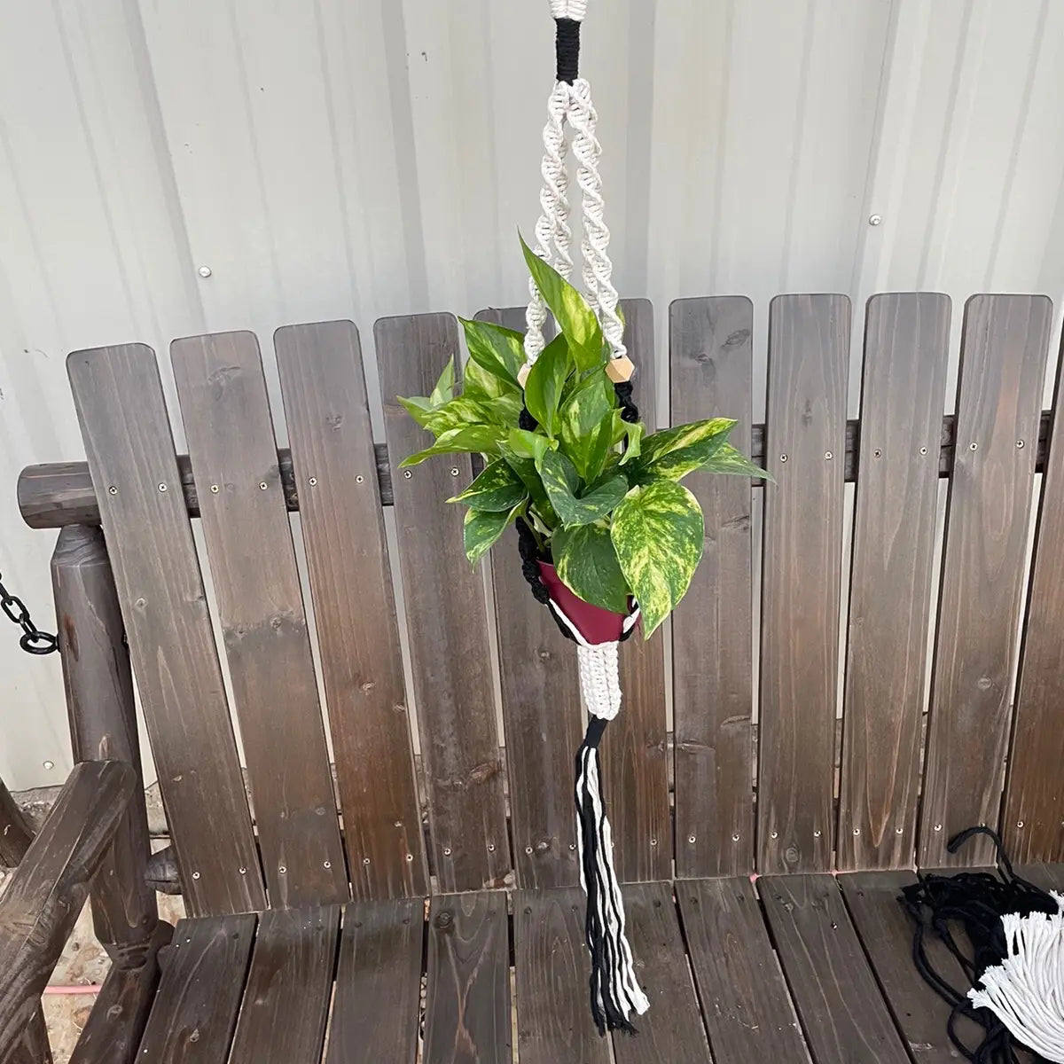 Macrame Plant Hanger Display System
