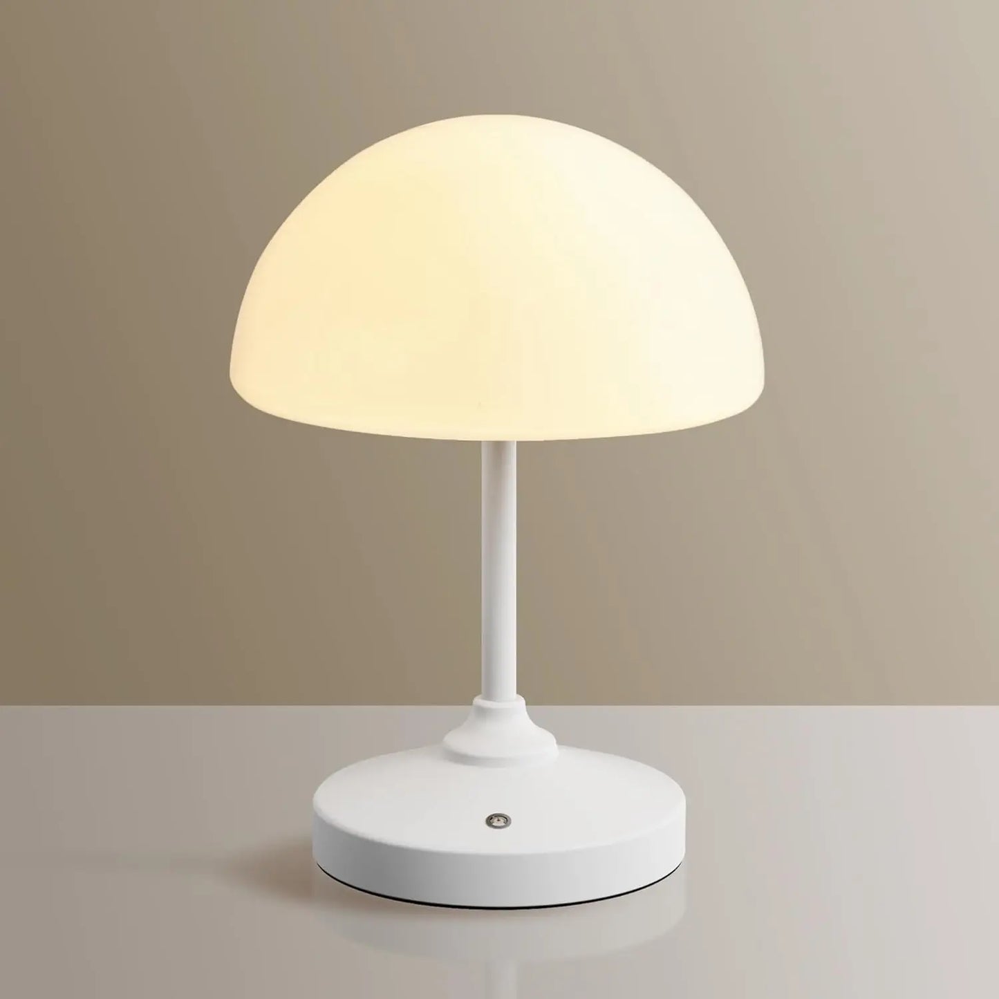 Dawnwake Cordless Rechargeable Mushroom Lamp with Touch Control, Waterproof Shower Light, Dimmable LED Night Light, 4000mAh USB Battery