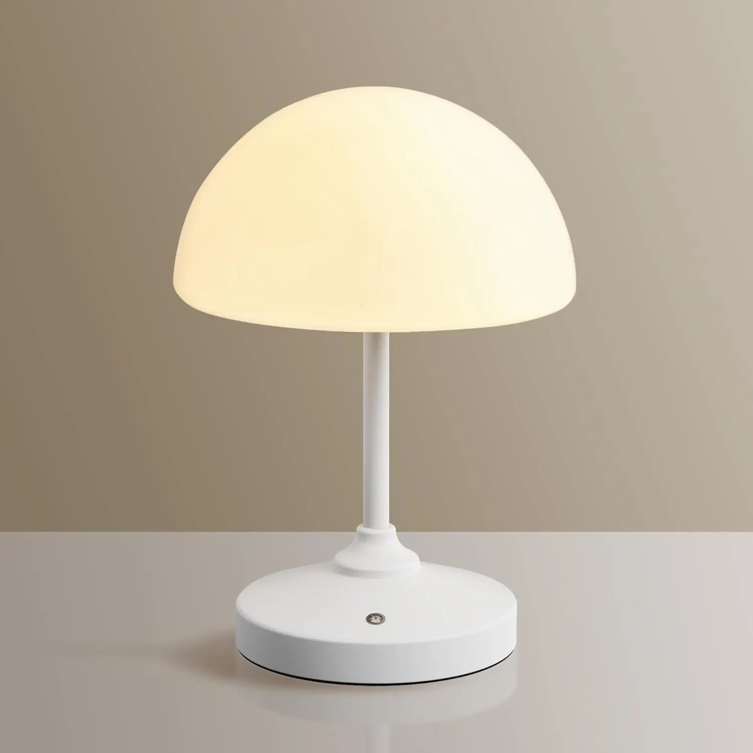 Dawnwake Cordless Rechargeable Mushroom Lamp with Touch Control, Waterproof Shower Light, Dimmable LED Night Light, 4000mAh USB Battery