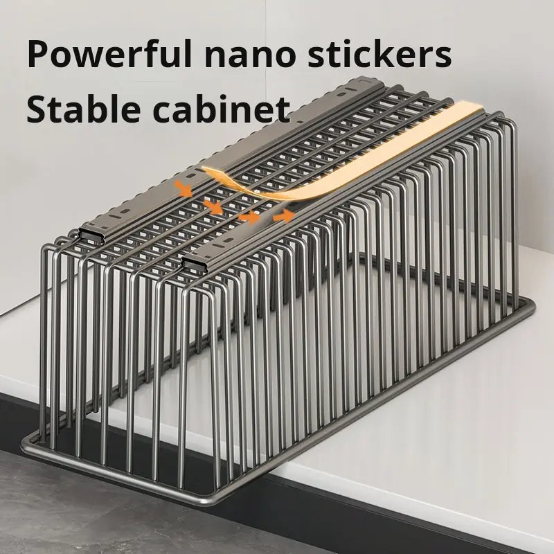 Pull-Out Cabinet Organizer Basket for Under-Sink Storage - Space-Saving Solution for Kitchen Cabinets - Clearance Sale