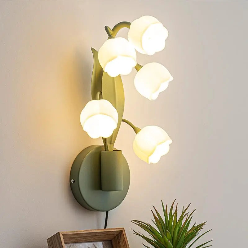 Modern LED Desk Lamp with Flower Design, Dimmable and Adjustable Lighting for Home Office, Bedroom, and Study Room