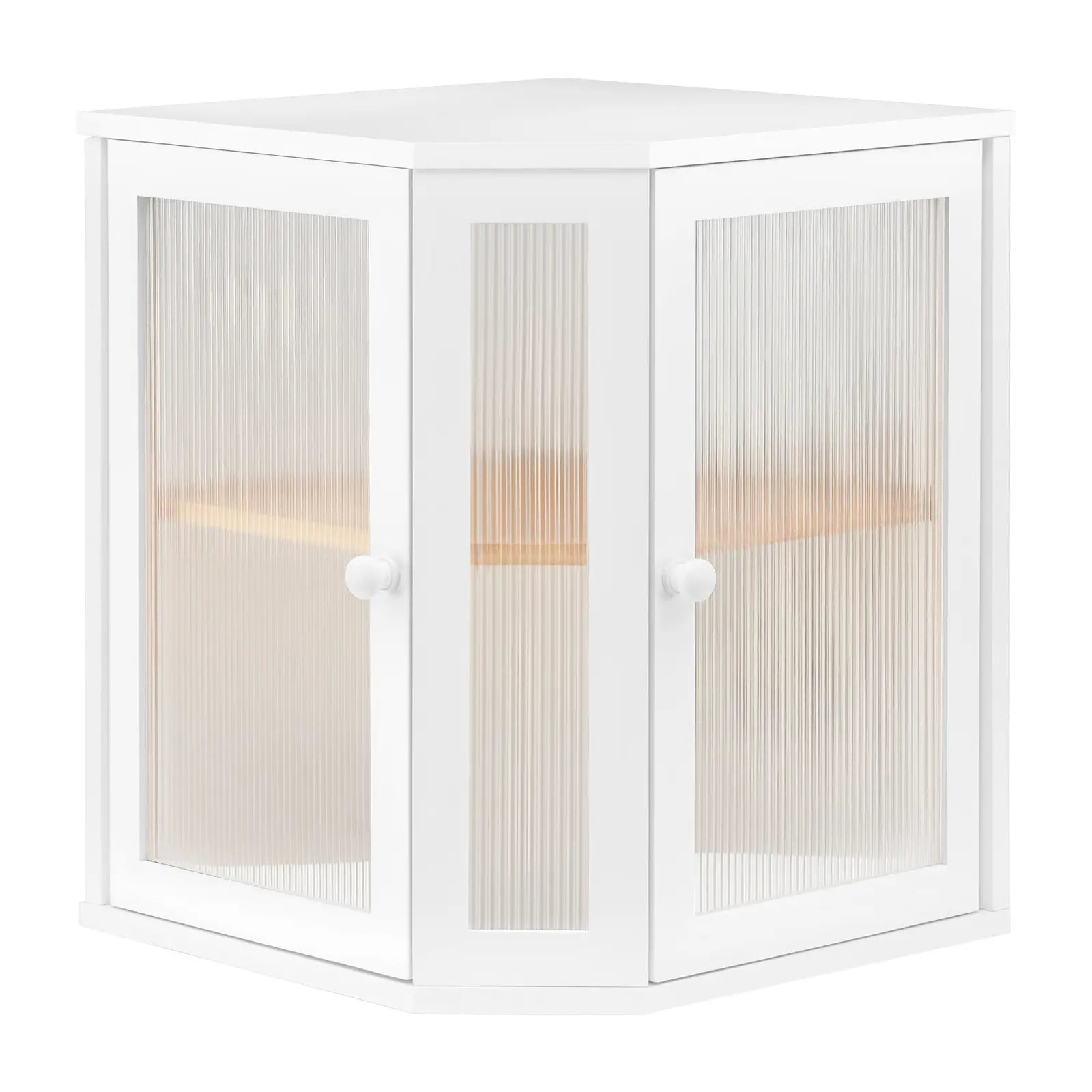 HOOBRO Large Capacity 2-Tier Bamboo Bread Box with Dual Rippled Acrylic Doors for Kitchen Countertop Storage