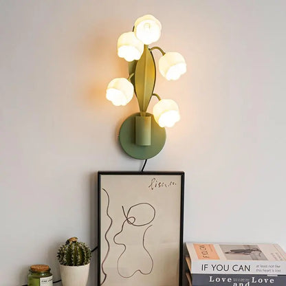 Modern LED Desk Lamp with Flower Design, Dimmable and Adjustable Lighting for Home Office, Bedroom, and Study Room