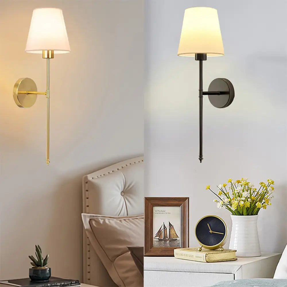 2-Piece USB Rechargeable Fabric Decorative Wall Light with RGB Bulbs, Remote Control, and Dimmable Features for Home Decor