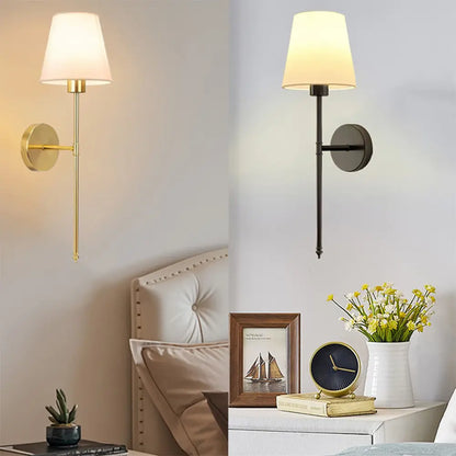 2-Piece USB Rechargeable Fabric Decorative Wall Light with RGB Bulbs, Remote Control, and Dimmable Features for Home Decor