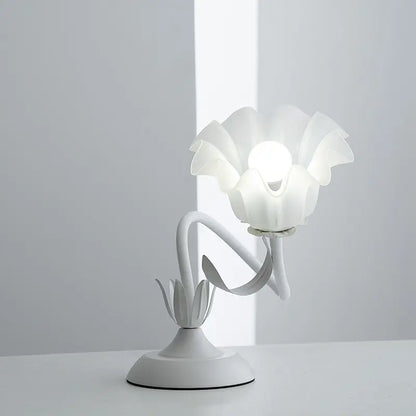 Modern LED Desk Lamp with Flower Design, Dimmable and Adjustable Lighting for Home Office, Bedroom, and Study Room