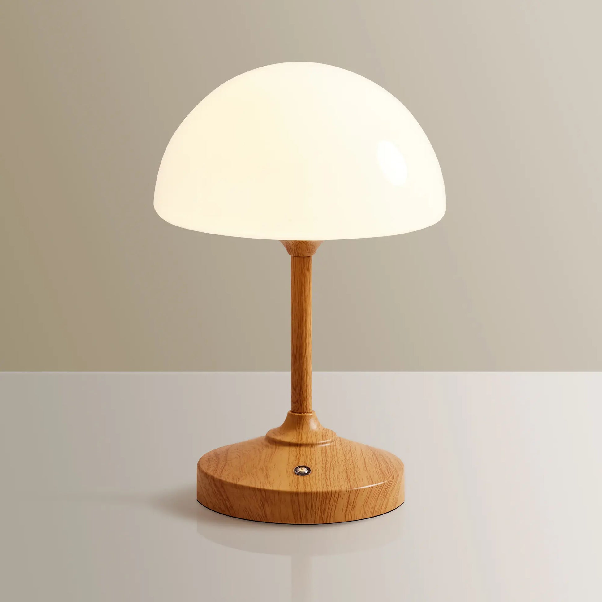 Dawnwake Cordless Rechargeable Mushroom Lamp with Touch Control, Waterproof Shower Light, Dimmable LED Night Light, 4000mAh USB Battery