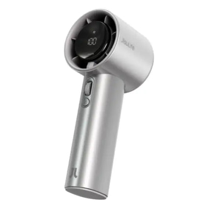 JISULIFE Pro1S Handheld Fan - 5000mAh Rechargeable, Metal Construction, Digital Display, Turbo 9 M/S Airflow, 3-15 Hours Cooling, USB Fast Charging for Travel and Outdoor Use